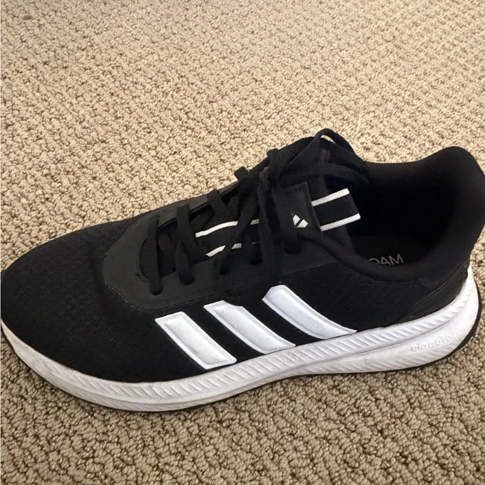 Adidas Black Sneakers with White Stripes - Picture 3 of 10
